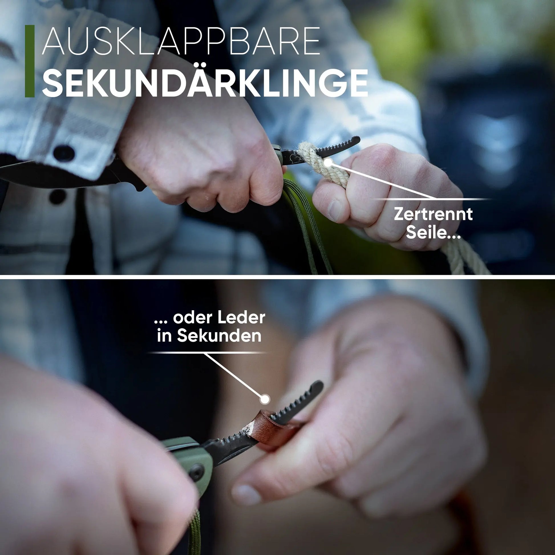 BUNDLE - 2x Hybrid One - Jagd & Outdoormesser (Schwarz + Schwarz) Product vendor