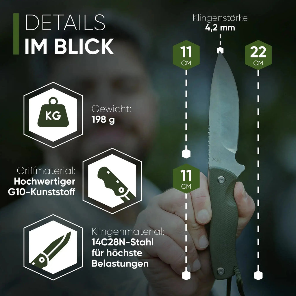 Hybrid One - Jagd & Outdoormesser (Classic Silver) Product vendor