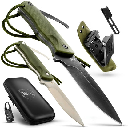 BUNDLE - 2x Hybrid One - Jagd & Outdoormesser (Schwarz + Silber) Product vendor