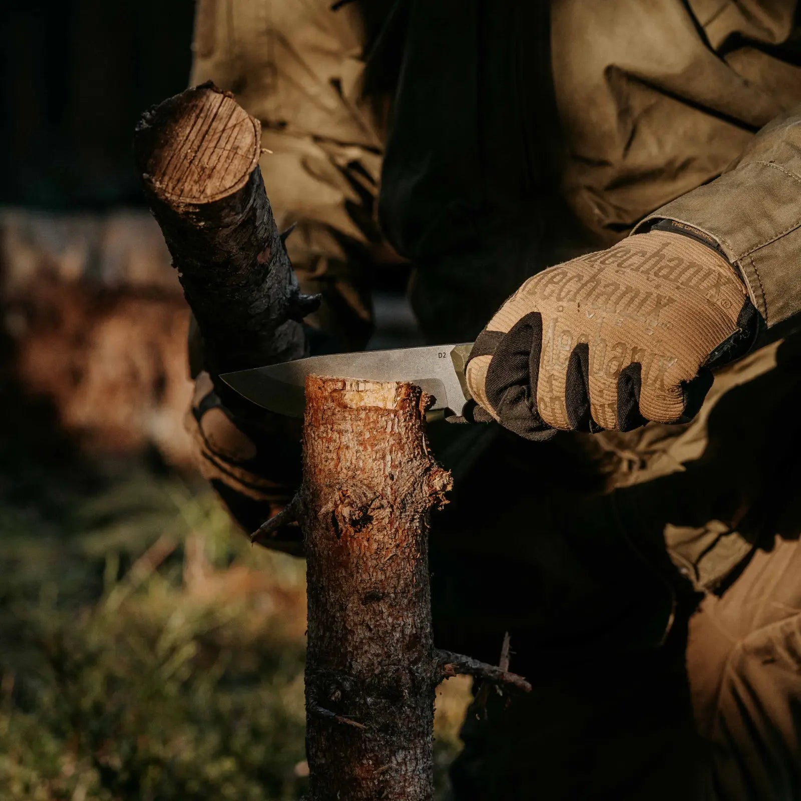 Nahaufnahme Holzbearbeitung